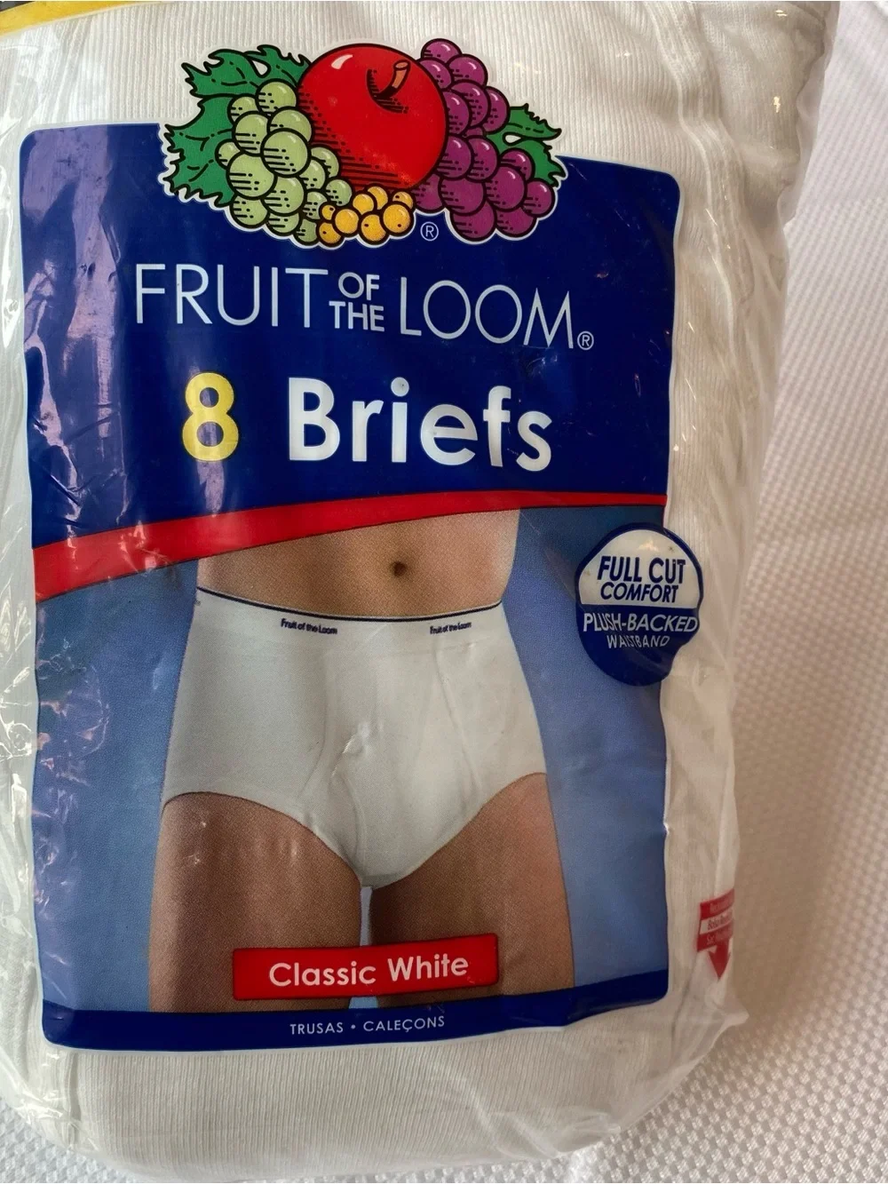 Fruit of the Loom Men's Classic White Briefs - Pack of 8